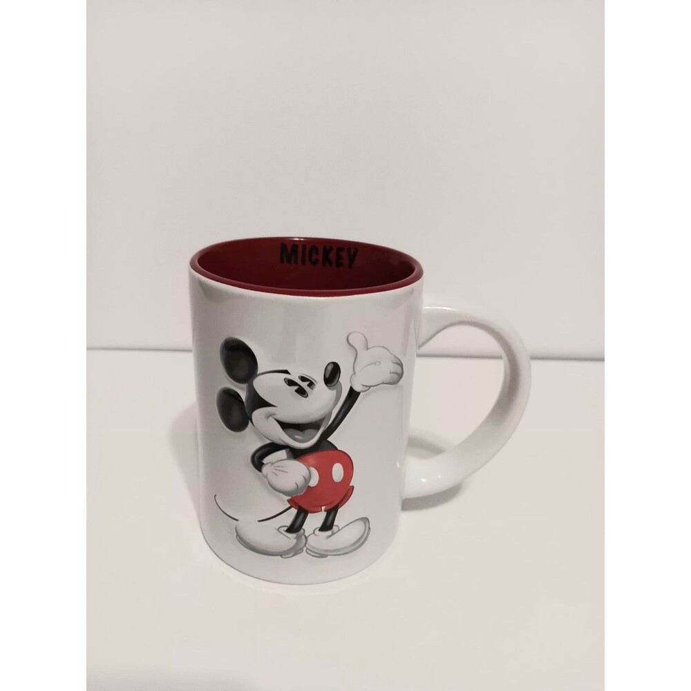Jerry Leigh Mickey Mouse 3D White Red Coffee Cup Mug
